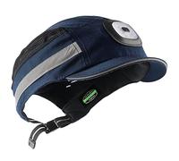 GREEN DEVIL Bump Cap Safety Hat with LED Lighting Baseball Style Safety Cap Head Protection Cap with ABS Hard Shell Breathable Lightweight Anti-Shock