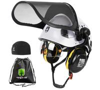 GREEN DEVIL Chainsaw Helmet, EN397 Certified, 5-in-1 System with Face Protection, Integrated Visor and Ear Muffs, Ventilated for Waterfalls and Gardening, Unisex