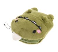 Green Dinosaur Mini Wallet Plush Zipper Change Pouch Coin Purse