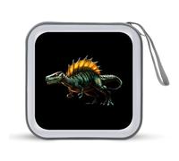 Green Dinosaur Portable CD Case Holder 48 Capacity Travel DVD Storage Boxs Wallet Bag