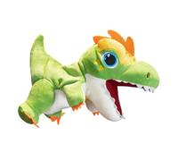 Green Dinosaur Stuffed Animals Hand Puppet Movable Mouth Plush Toy For Preschool Learning Interactive Storytelling Pretend Play Games Cartoon Dinosaur Toy