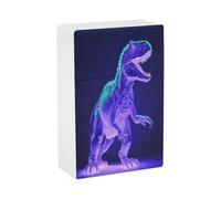 Green Dinosaur Style Cigarette Case Stylish Lightweight Pocket Holder Case for Smoke Waterproof Cigarette Dispenser Cigarettes Accessories for Outdoor Camping Hiking