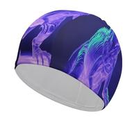 Green Dinosaur Style Swim Cap Comfortable Shower Caps for Drag Reduction and Hair Protection Durable Soft Elastic Bathing Cap Keep Hairstyle Unchanged for Women and Men