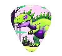 Green dinosaur Wear-resistant guitar picks for guitar, bass, electric guitar, ukulele, thin, medium, heavy, 12-piece guitar picks