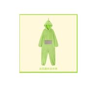 (Green Dipsy/Teletubbies, XL) 3D Panda Husky Mouse Cartoon One-Piece Pajamas Animal Cute Thick Flannel Men and Women Performance Costumes
