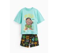 Green Disney Moana Print Shortie Pyjamas 1-2 years