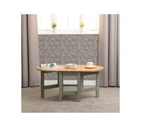 (Green/Distressed Waxed Pine) Santos Drop Leaf Coffee Tables Waxed Pine