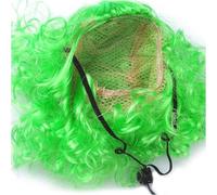 Green Dog Wig, Funny Pet Headwear, Creative Pet Wigs, Comfortable Short Curly Hair, Cat Fancy Dress for Halloween, Christmas, Festivals