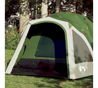 Green Dome Camping Tent for 3 People, Quick Release System, Waterproof 190T Polyester with PU Coating, 3 Entrances, Portable for Outdoor Adventures