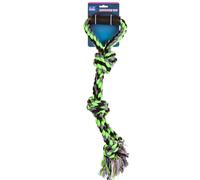 Green Double Knot Rope Jumbo Dog Toy With Handle - Pet-Pro VFM e-Store Green One Size