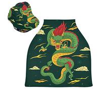 Green Dragon King Stretchy Baby Car Seat Cover,Canopy Nursing Covers,Soft Breathable Windproof Scarf Changepad for Winter Infant Breastfeeding Boys