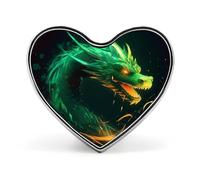 Green Dragon Lapel Pin Heart Enamel Pins Funny Brooch Pin Cute Backpack Pins Fashion Jewelry Accessories for Backpacks, Hats, Bags, Adults