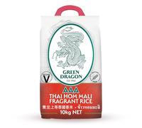 Green Dragon Thai Fragrant Jasmine Rice 10KG | Thai Hom Mali | AAA | Premium Rice | White Rice | Chinese Ingredients | Chinese Asian Cooking | 10KG