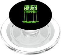Green Drip'n Never Slippin' Green Graphic PopSockets PopGrip for MagSafe