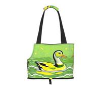 Green Duck Small pet carrier suitable for shopping malls airplanes buses and subways