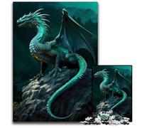 Green Earth Elder Dragon Puzzles for 1000 Piece Jigsaw Puzzles for Adults BrainChallenging DIY Decorative Game Family Interactive Toy 1000 PCS(38x26cm)