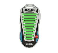 Green Easy Lace Flat Elastic No Tie Shoelaces which are great for school shoes and sport shoes
