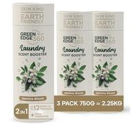 Green Edge 360 3 Pack Long Lasting 2.25kg In Wash Scent Booster Beads Premium Natural Laundry Perfume Plastic Free Scent Beads Biodegradable Eco Friendly (Jasmine Bloom)