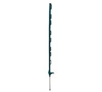 Green Electric Fence Posts 120cm (4ft) for Temporary Fencing for Gardens and Livestock, Heavy-Duty Poly Spikes for Rope, Wire, and Tape (15)