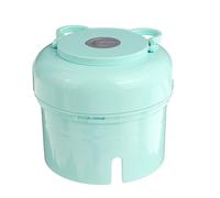 (Green) Electric Meat Garlic Grinder Wireless Mini Food Chopper Mincer Mixer USB Charging for Kitchen