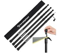 Green Elephant Camping Tarp Poles - Adjustable Aluminum Telescoping Tent Poles for Tarps, Canopy & Awning - Heavy Duty Collapsible Pole Set of 4 - Extends 8ft, Shrinks to 2ft - Caravan & Beach Shade