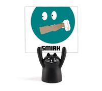 Green Emotion Srk Stare Provoke Memo Holder Cartoon Black Cat Stand Decoration