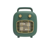 (Green, EU) 800W PTC Ceramic Space Heater with Human Sensor, Low Noise, Fast Heating, Tip-Over & Overheat Protection, 3 Adjustable Gears for Indoor Use