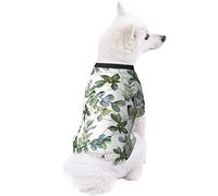 Green Eucalyptus Leaves Dog Pet Clothes - Security Printed Pet Sweaters, Coat Winter for Small Medium Large Dogs Cats, Cozy Apparel Casual Fashion Costume, Cute Pet Pullover Sweater.