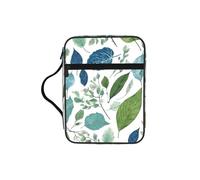 Green Eucalyptus Leaves Print Bible Cover Case/Book Cover, Bible Case for Women Girls,with Handle Fits for Standard Size Bible