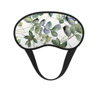 Green Eucalyptus Leaves Sleeping Mask for Adults Blackout, Comfortable Eye Mask Blocking Light for Travel, Yoga