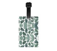 Green Eucalyptus Leaves YYHWHJDE Prints Portable Luggage Tags