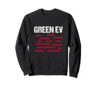 Green EV - Ironic Commentary on Climate Change Net Zero Sweatshirt