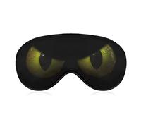 Green Evil Eyes Funny Sleep Mask Blindfold for Sleeping Elastic Blackout Eye Mask Cover for Full Night's Sleep Travel and Nap