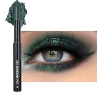Green Eye Shadow Pen, Long-Lasting Emerald Green Shimmer, Creamy Texture, Professional Makeup Pencil for Smokey Eye Look