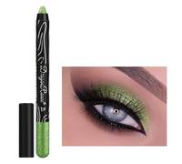 Green Eyeshadow, Glitter Eye Shadow Stick Metallic Eyeshadows Crayon, Waterproof Shimmer High Pigmented eyeshadow pencil Create Smoky Eye Makeup for Christmas Gifts