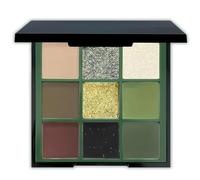 Green Eyeshadow Palette, 9-Color Mini Smokey Eyeshadow Palette with Shimmer Matte Holographic Finish, Green Eyeshadow Makeup for Daily & Party Eye Looks