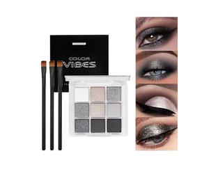Green Eyeshadow Palette, Glitter Eye shadow Makeup, Shimmer & Matte Waterproof Eye Shadow Palette, GreenForest EyeShadow (Black)