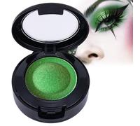 Green Eyeshadow, Shimmer Single Eyeshadow, Glitter Waterproof Long-Lasting Halloween Christmas Eye Make-Up for Party Stage