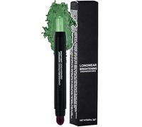 Green Eyeshadow Stick, Glitter Eye Shadow Stick with Brush, Metallic Shimmer Eyeshadows, Waterproof High Pigmented Halloween Smoky Eye Makeup for Women