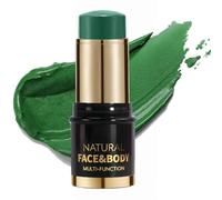 Green Face Paint Stick, Waterproof Dark Green Eye Black Body Paint Sticks