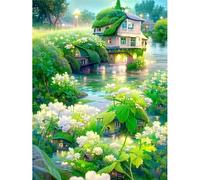 Green Fairyland Scenery 500 Piece Jigsaw Puzzles for Adults, Fun jigsaw puzzles 500 pieces, Challenging Puzzle Perfect for Game Nights, Finished Puzzle Size is 52x38cm