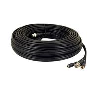 Green Feathers 20M BNC Cable + DC Power with RCA Audio Connectors - Black Green Feathers Black
