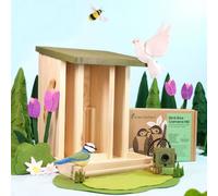 Green Feathers Bird Feeder & WiFi Camera Starter Pack - Wood - L50 x W14.2xH32.2 cm Green Feathers Multicolor