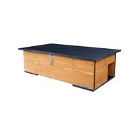 Green Feathers Garden Eco-Friendly Wooden Hedgehog Feeding Station Waterproof and Rot-Proof Outdoor Wildlife Feeder