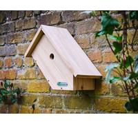 Green Feathers Handmade Wooden Side View Bird Box - H37.5 X W20 X L17 Cm