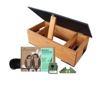 Green Feathers HD WiFi Camera 3rd Gen & Hedgehog Feeding Station, UK Power Supply (1080p Wi-Fi Camera & Feeding Station)
