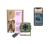 Green Feathers Wired Network Bird Box & Wildlife HD Camera PoE Version in Green Green Feathers Green