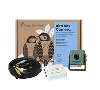 Green Feathers Bird Box Camera w/ TV Connection - 20M Cable and HDMI Adaptor, Multi