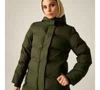 Dare 2b Women's Wander Waterproof Longline Padded Jacket in Dark Green | Size: 16 Dare 2b Dark Green 16