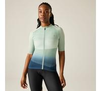 Green female 20 Dare 2b Women's Lightning Short Sleeved Printed Cycling Jersey Green, Size: 20